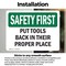 Signmission Safety Culture Sign, 5 in Width, Vinyl Decal, Rectangle OS-2PACK-SF-D-35-L-10848 - alternate 4